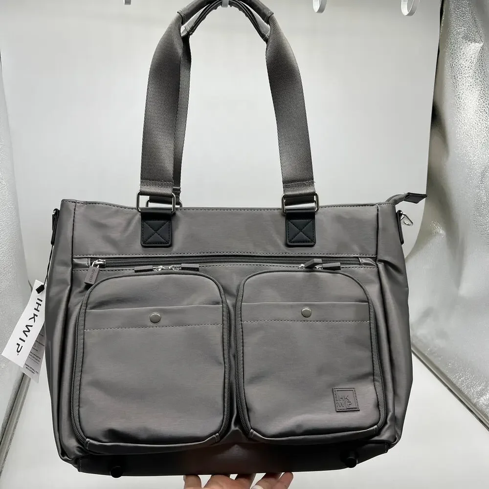 IHKWIP Cargo Catchall Tote Met Stone Grey No Crossbody Strap